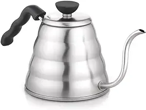 Premium Stainless Steel Gooseneck Kettle For Drip Coffee Or Tea 1.2l