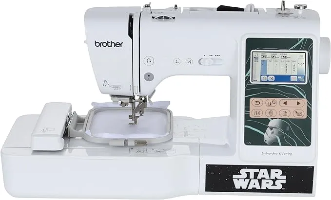 Brother LB5500S Star Wars 2-in-1 Combo Sewing & Embroidery Machine, 16.5 x 7.76 x 12.09 inches, White