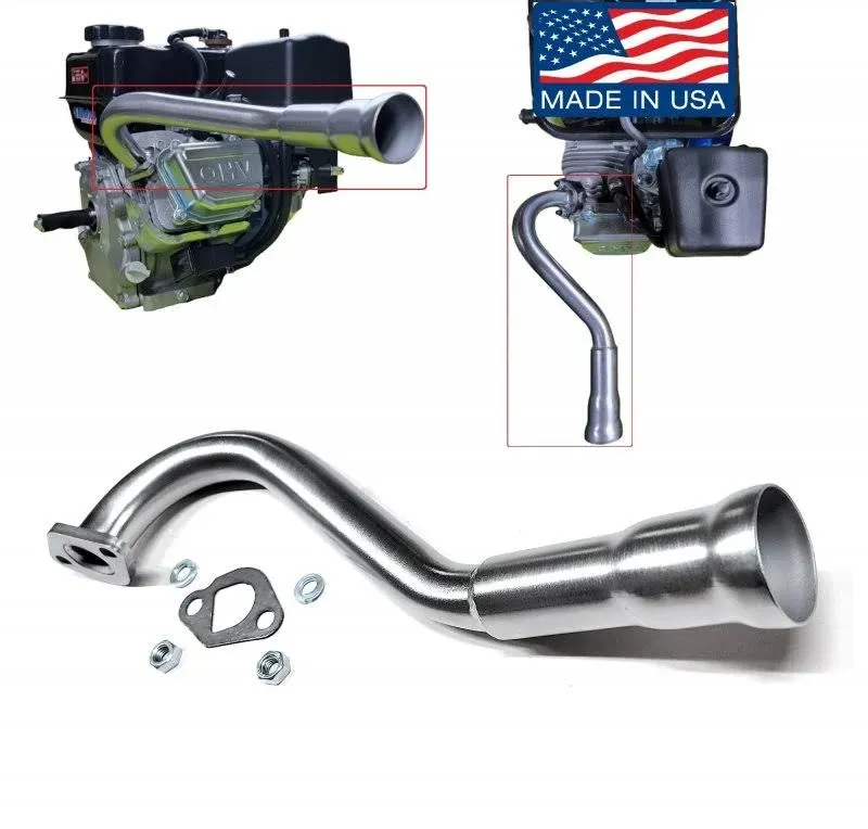 ARSPORT Trumpet Center Rear Header for Predator 212cc GX160 GX200 Tillotson Hemi 212 at MechanicSurplus.com