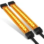 2pc 5" Amber LED Motorcycle Running & Turn Signal Tail Light Strip Kit