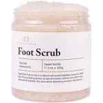 FootFitter Foot Scrub – Exfoliating Natural Sea Salt Based Feet & Dry Skin Scrub – Sweet Vanilla (11.2 oz.)