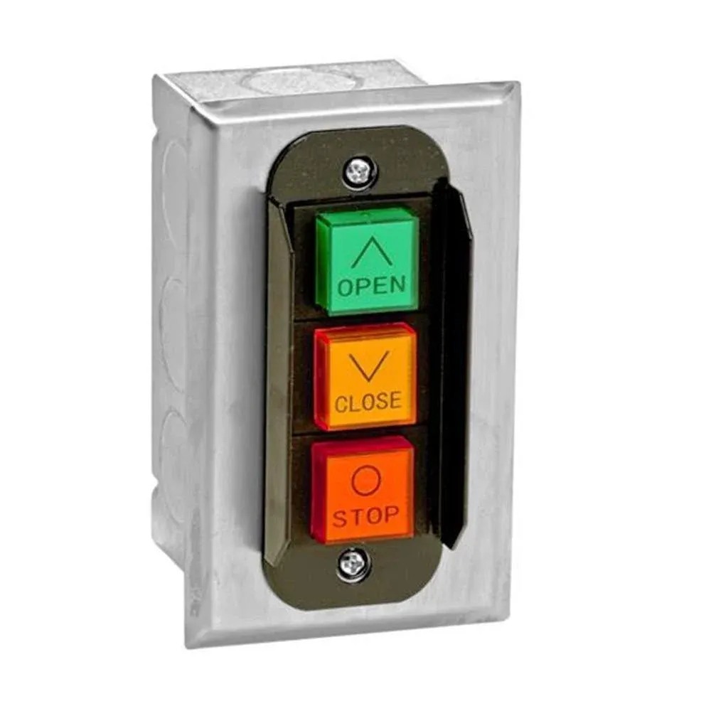 MMTC PBC-3 Nema 1 Three Button Interior Flush Mount Control Station Momentary