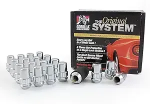 Gorilla Automotive 71644N "The System" Acorn Wheel Locks (14mm x 1.50 Thread Size) - For 6 Lug Wheels