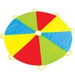 6 Foot Play Parachute with 8 Handles - Multicolored Parachute for Kids