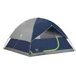 Coleman Sundome Camping Tent, 2/3/4/6 Person Dome Tent with Easy Setup, Included Rainfly and WeatherTec Floor to Block Out Water, 2 Windows and 1 Ground Vent for Air Flow with Charging E-Port Flap