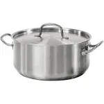 Tramontina Covered Dutch Oven Pro-Line Stainless Steel 9-Quart, 80117/576DS