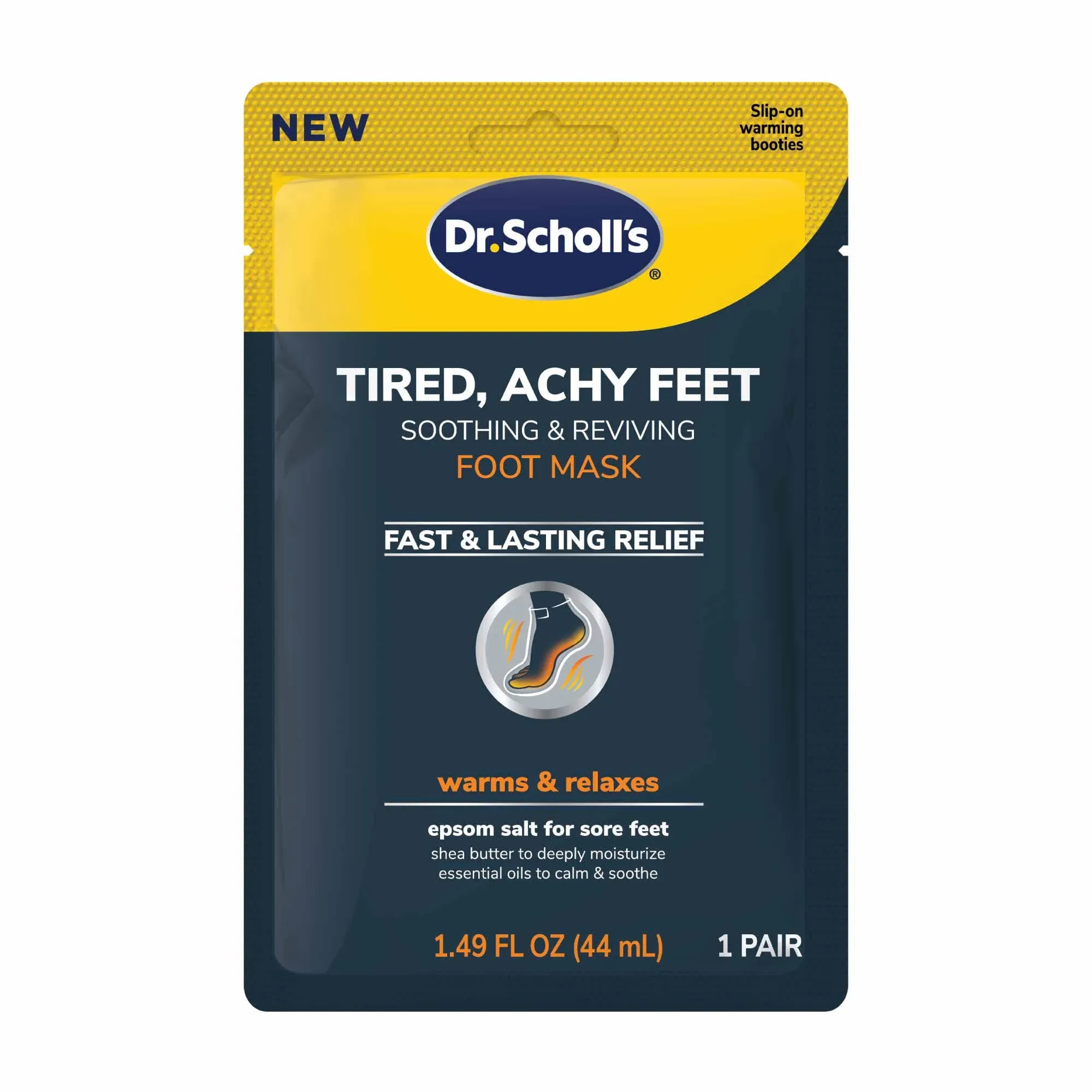 Dr. Scholl&#039;s Tired, Achy Feet Soothing &amp; Reviving Warms &amp; Relaxes Foot Mask-NEW