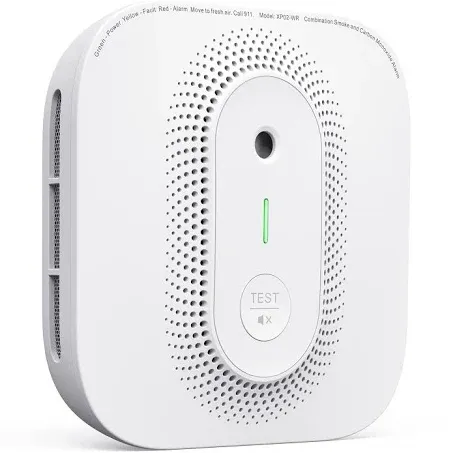 X-Sense Combination Smoke and Carbon Monoxide Detector with Voice Location, Wireless Interconnected Smoke Detector Carbon Monoxide Detector Combo, Model XP02-WR, 1-Pack