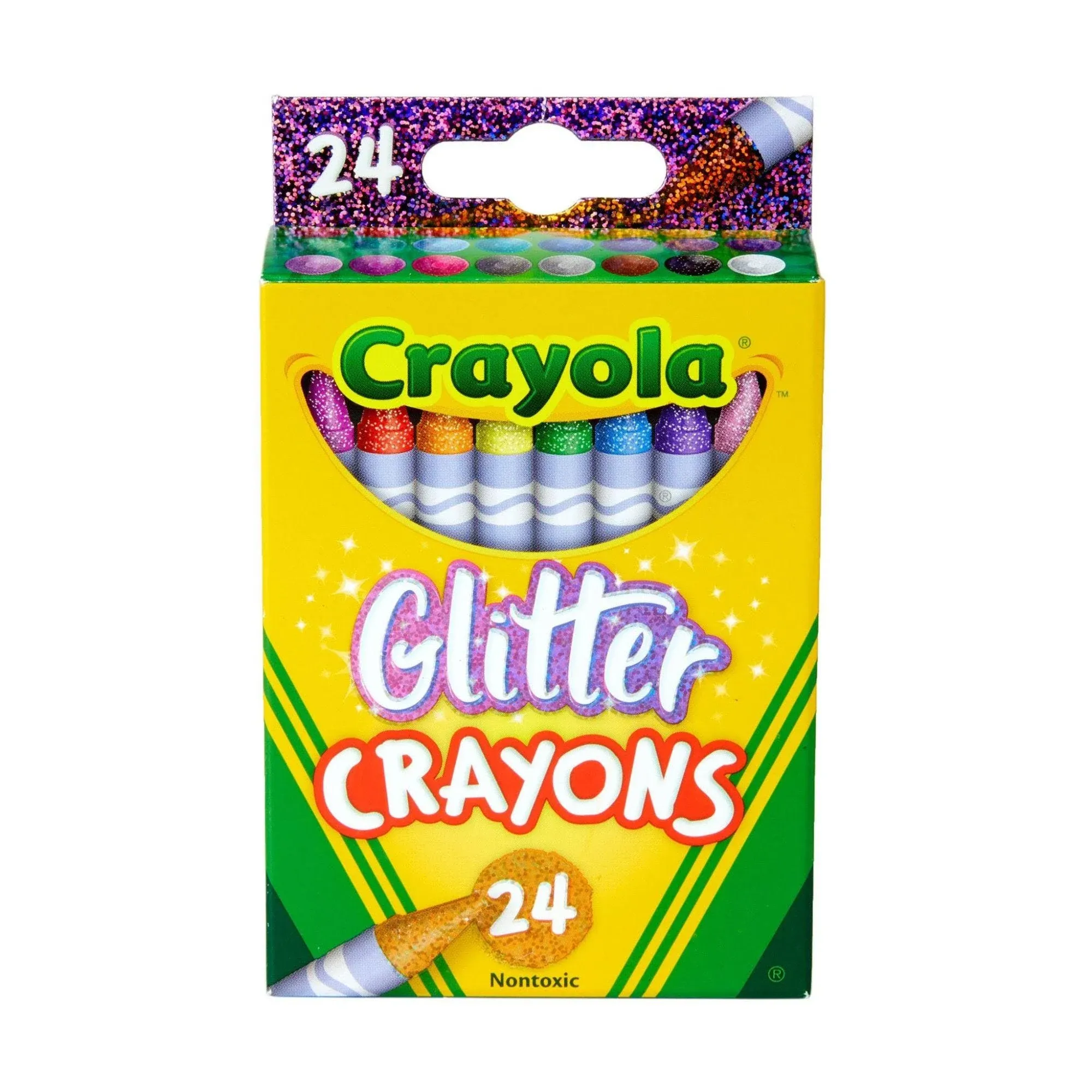 Crayola Glitter 24pk Crayons