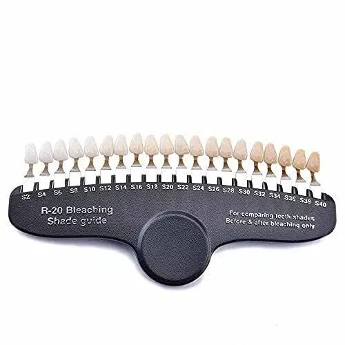 Convenient Use 3D R-20 Tooth Whitening Shade Chart with 20 Colors Dental Teet...