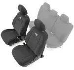 Rough Country 91030 Seat Covers | Front | Double Cab | Toyota Tacoma 2WD/4WD (2016-2023)