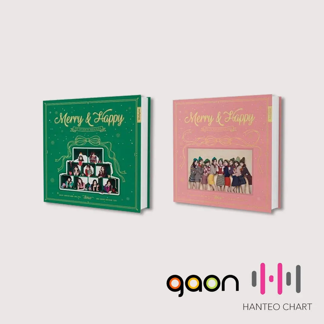 TWICE - 1st Album Repackage: Merry &amp; Happy (Random delivery)