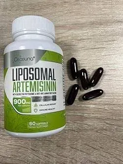 Osasuna 900 mg Liposomal Artemisinin for Maximum Absorption, Sweet Wormwood Extract(Artemisia Annua) with Quercetin Phytosome 200 mg, 60 Softgels - 2