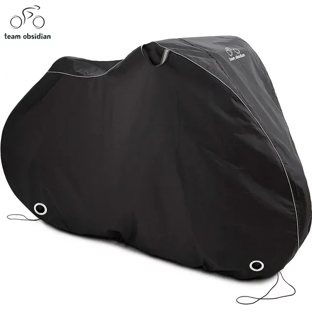 Teamobsidian Bike Cover L - Waterproof Outdoor Bicycle Storage for 1 Bike - Heav