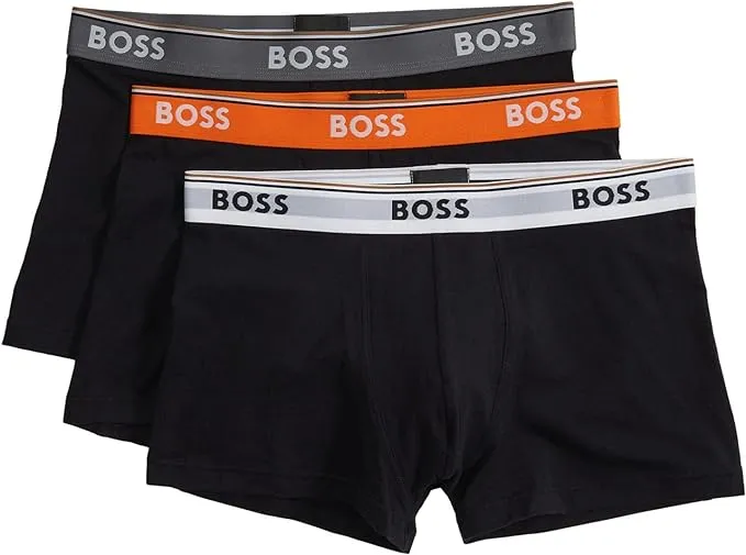 BOSS Men's Stretch Cotton 3 Pack Trunks