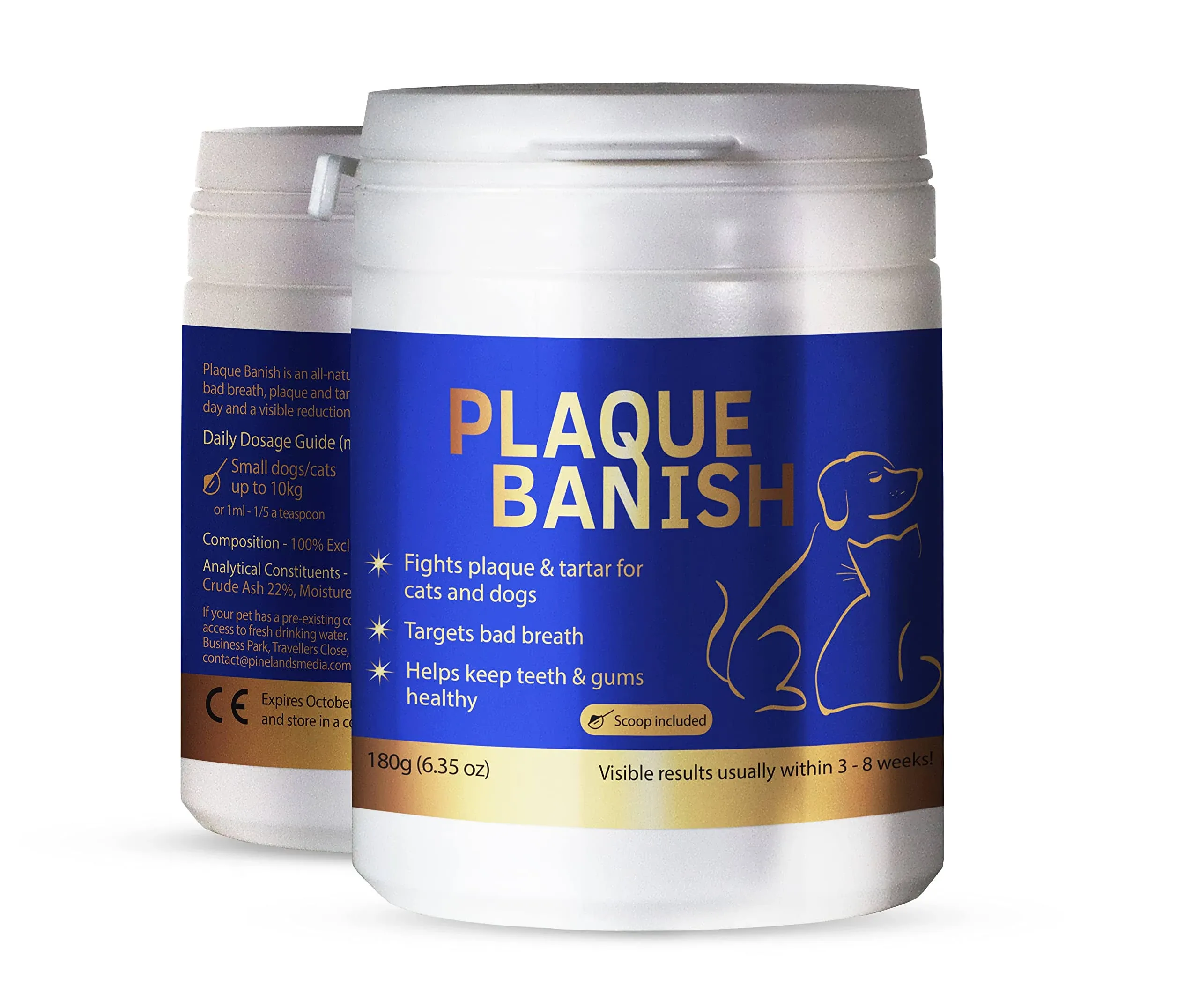 Plaque Banish 100% Natural Plaque Off &amp; Tartar Remover For Dogs &amp; Cats | Freshen