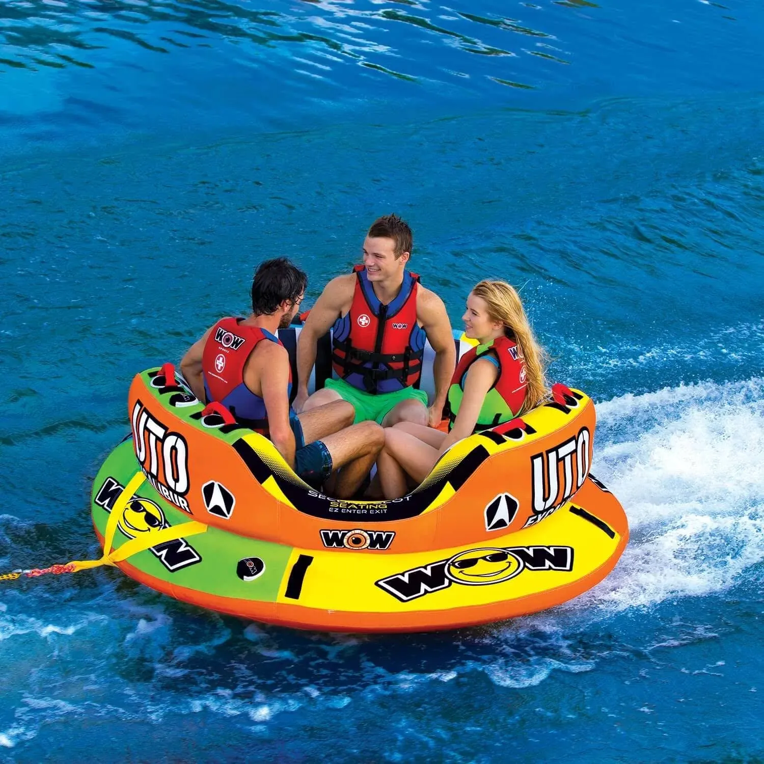 3-PERSON WOW UTO Towable Boat Tube UTO Excalibur