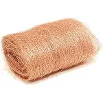 Copper Wool 3.5 oz Skein/Pad -by Rogue River Tools. Coarse Grade -Made in USA, Pure Copper