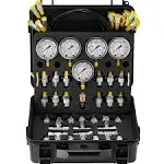 VEVOR Hydraulic Pressure Test Kit, 10/100/250/400<wbr/>/600bar, 5 Gauges 13 Couplings 