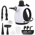 Home Cleaning with Handheld Steam Cleaner - 10 Accessory Kit, Versatile Porta...