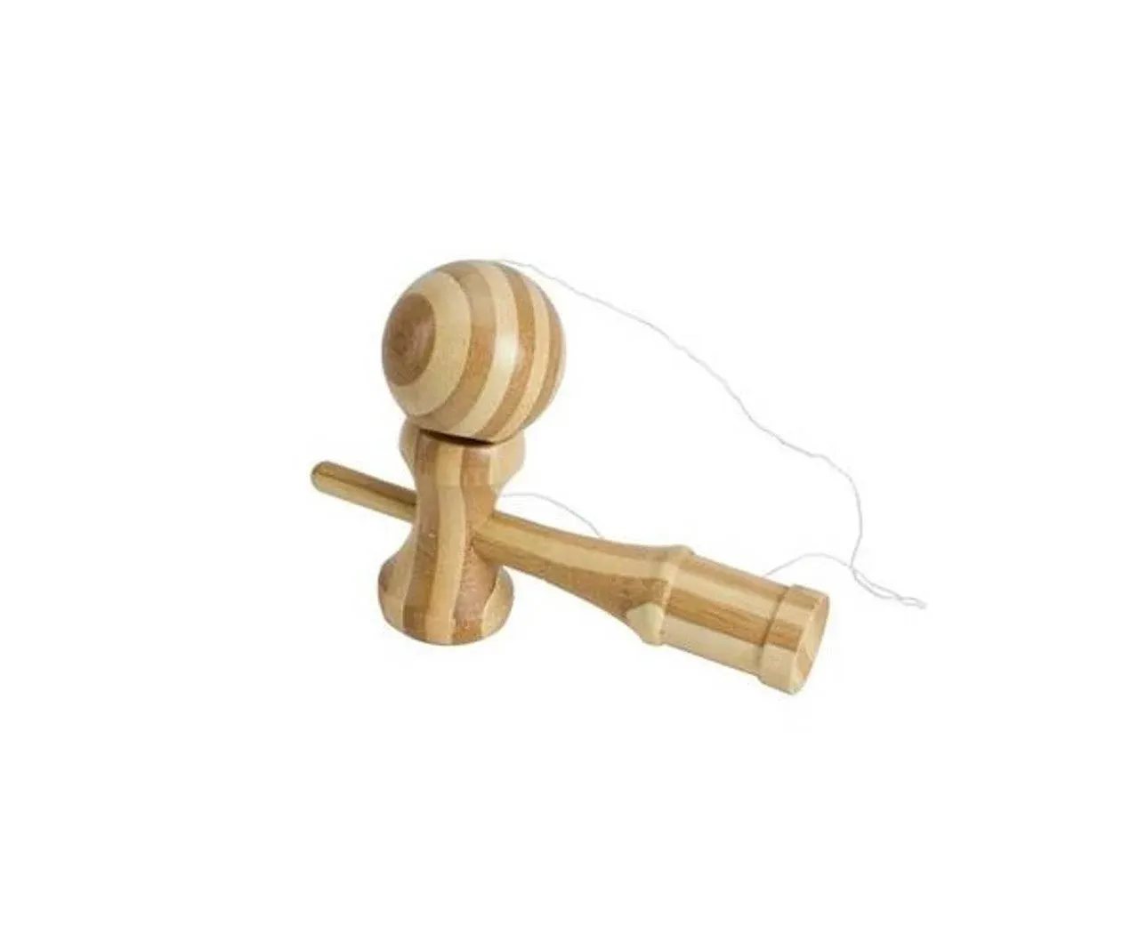 Light Brown Wooden Bamboo Ball And Cup Kendama Bilboquet Game