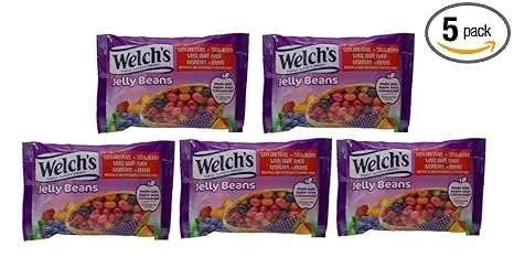 Welch's Assorted Fruit Flavor Easter Jelly Beans, 5 Pack, by Frankford Candy