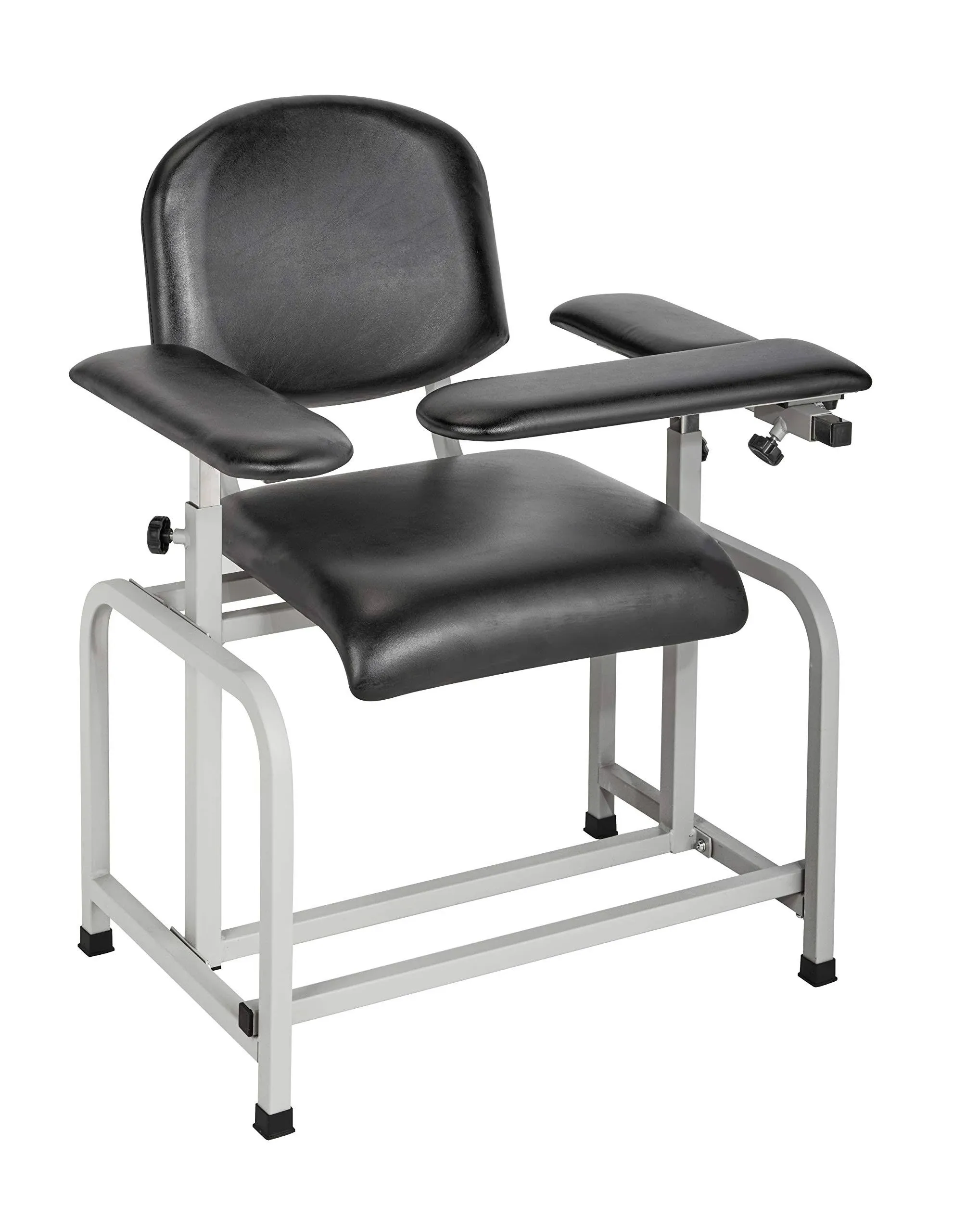 AdirMed Black Padded Blood Drawing Chair