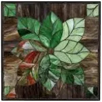 12 in. x 12 in. Leaf Decorative Garden Stone