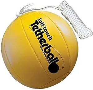 Park & Sun Sports Soft Touch Tetherball with 7' Nylon Cord and Clip