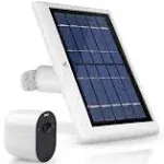 Wasserstein Solar Panel with 13ft Cable for Arlo Essential Spotlight/XL Spotlight Camera Only (1 Pack, White)