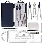 Drawing Tools &amp; Kits 16Pcs Compass for Geometry Drawing Tools Inclouding Prot...