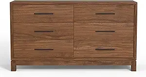 Nova Six Drawer Dresser - Honey Maple