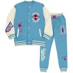 Marvel Spider-Man Toddler Boys Fleece Bomber Jacket and Jogger Pants Blue 2T