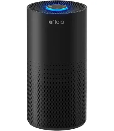 Afloia Air Purifiers for Home Large Room Up to 1076 Ft², 3-Stage Filter Air Purifiers for Bedroom 22 dB, Air Purifiers for Pets Dust Dander Mold Pollen Odor Smoke, Kilo Black, 7 Colors Light