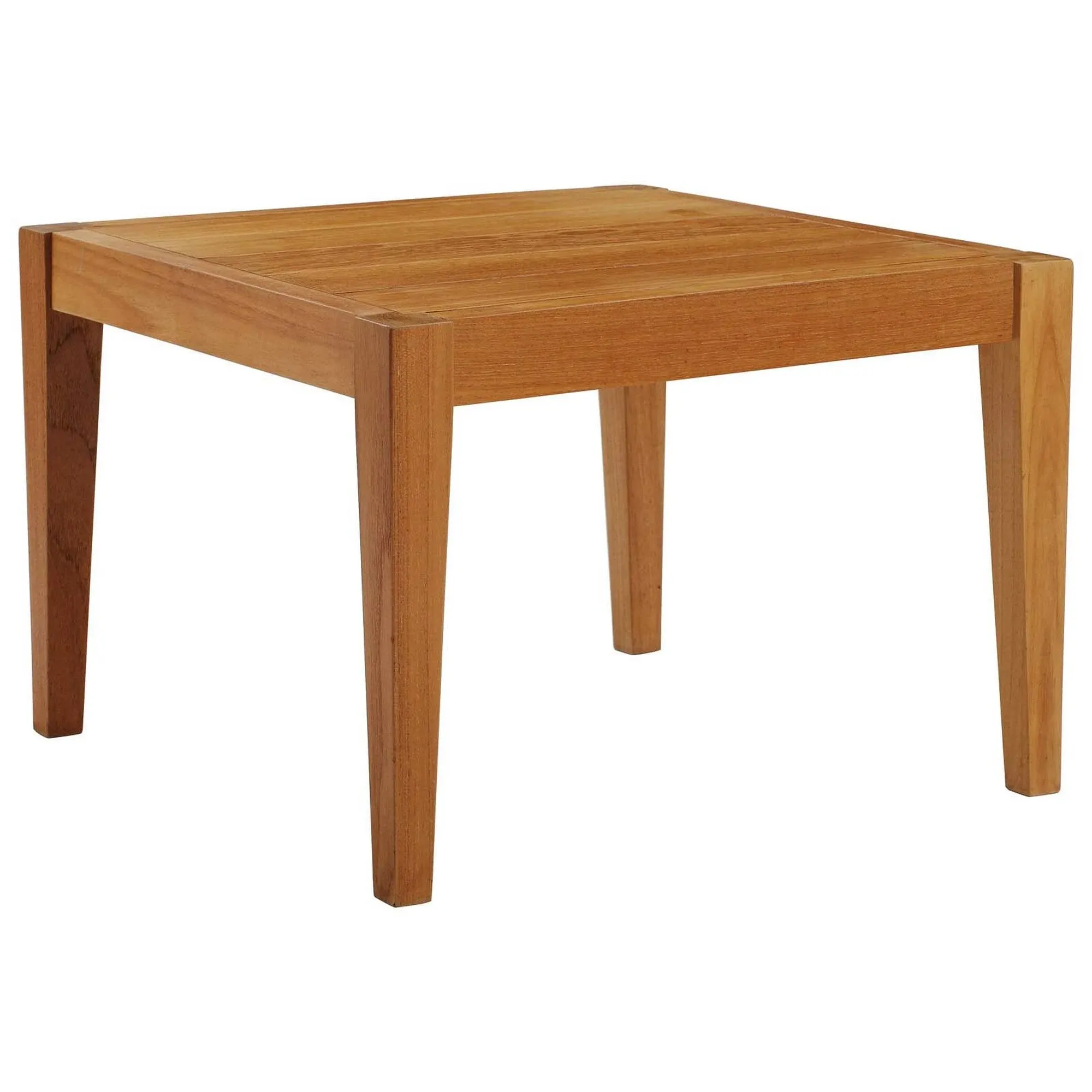 Modway Northlake Natural Outdoor Patio Premium Grade A Teak Wood Side Table