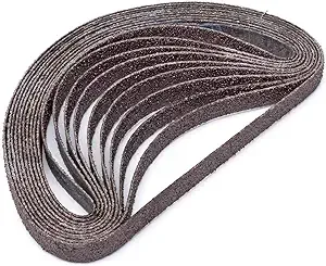 1/2X18 Inch Sanding Belts 40 Grit 50 Pack - Aluminum Oxide Sander Belts for Wood/Metal Polishing