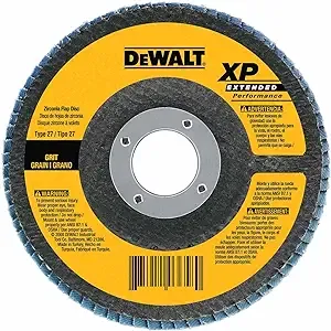 Dewalt DW8356 4-1/2&#034; x 5/8-11 Zirconia Flap Wheels Z40 Grit 5pcs