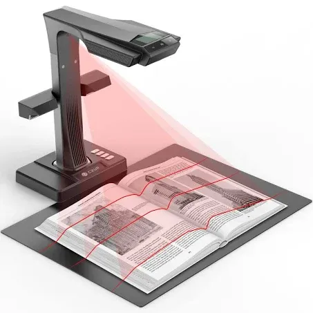 CZUR ET24 Pro Professional Book Scanner, 24MP Document Camera, 3rd Gen Auto-Flatten & Deskew Tech, A3 Document Scanner, 180+ Languages OCR, Support HDMI, for Windows/MacOS/Linux