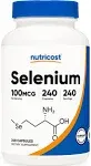 Nutricost Selenium Capsules 100 mcg