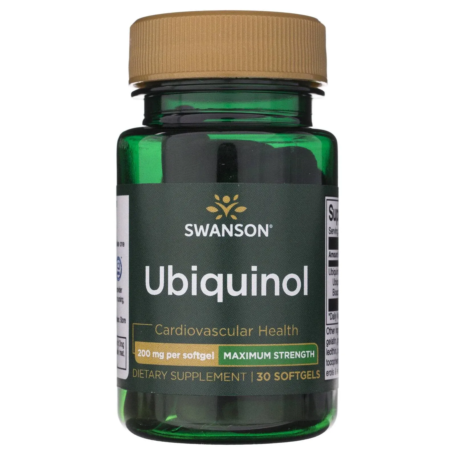 Swanson Ubiquinol 200 mg, Coenzym Q10, 30 Kapseln