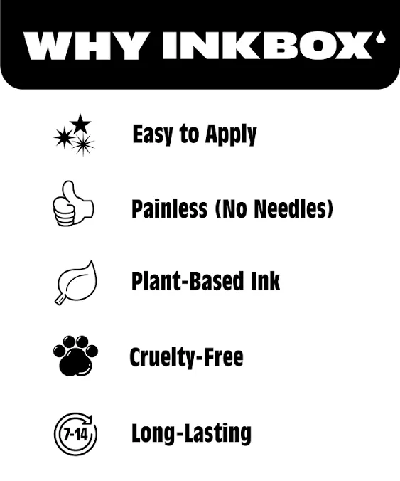 Inkbox Temporary Tattoos, Semi-Permanent Tattoo, One Premium Easy Long Lasting, Water-Resistant Temp Tattoo with For Now Ink - Lasts 1-2 Weeks, Bite Me Tattoo, Saucy, 2 x 2 in