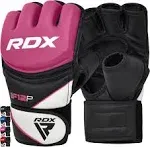 RDX Women's MMA Gloves Grappling Martial Arts Sparring Punching Bag Cage Fighting Maya Hide Leather Mitts Combat Training