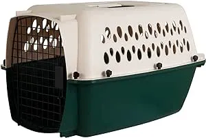 Petmate Ruffmaxx Dog Kennel Pet Carrier & Crate 24" (10-20 Lb), Outdoor and Indoor for Large, Medium, and Small Dogs - Made from Durable Recycled Material w/ 360-Degree Ventilation, Made in USA