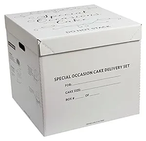 DecoPac Special Occasion 17.5" X 17.5" X 16" Delivery System Cake Carrier, White