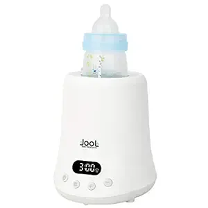 Baby Bottle Warmer - Quick Heating & Keep Warm Mode, Digital Display, Time Chart on Warmer, Heats Milk, Breast Milk, Formula, Juice, Fits Most Standard Bottles - Jool Baby