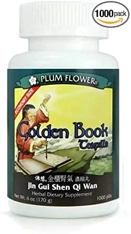 Golden Book Economy Size, 1000 tea pills by Mayway-Plum Flower 5.8oz