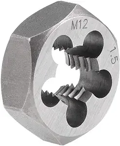 Hex Rethreading Die M6 x 1 Pitch Carbon Steel Metric Hexagon Taper Pipe Die Accuracy Grade 6g