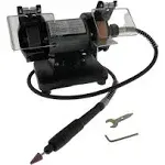 TruePower 199 Mini Multi Purpose Bench Grinder and Polisher with Flexible Sha...