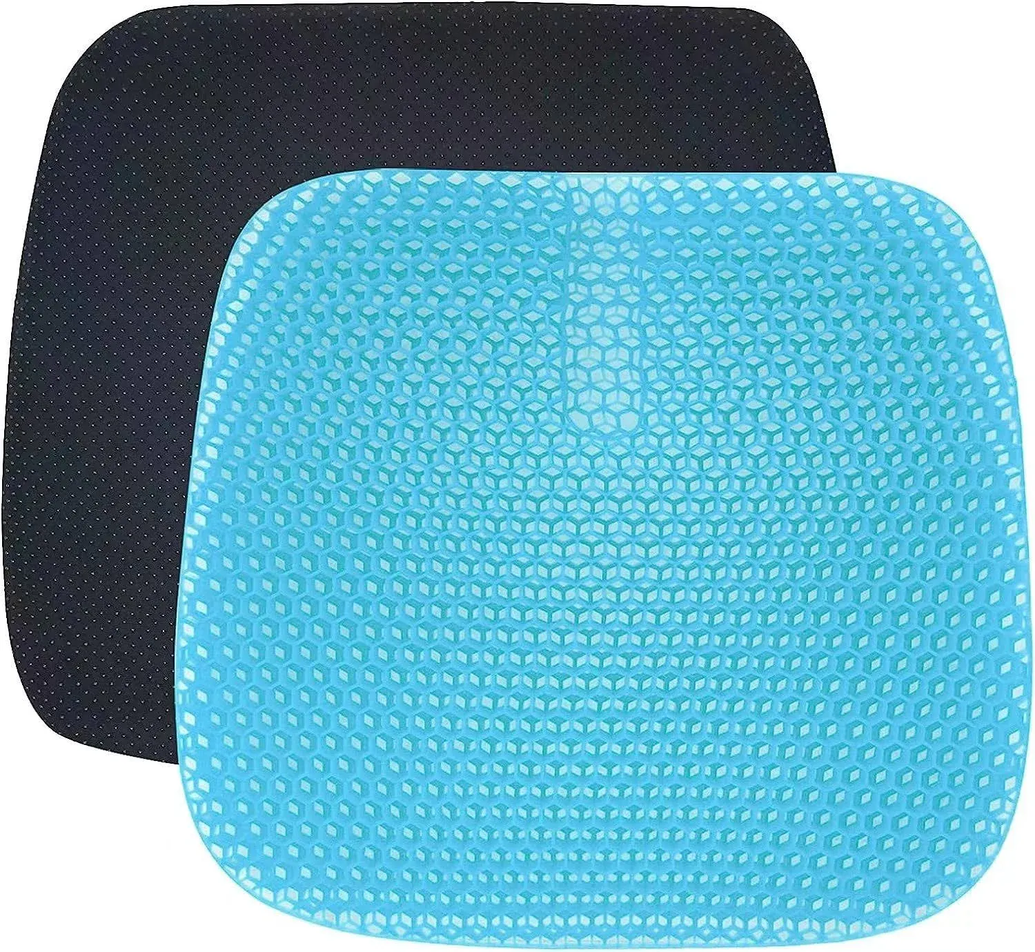 YSJILIDE Gel Seat Cushion for Long Sitting Extra Large, Gel Cushion for Tailbone Pain Relief, Gel Cushion for Car/Office Chair/Wheelchair/Long Trips