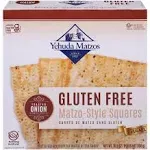 Yehuda Matzo-Style Squares, Gluten Free, Toasted Onion - 10.5 oz